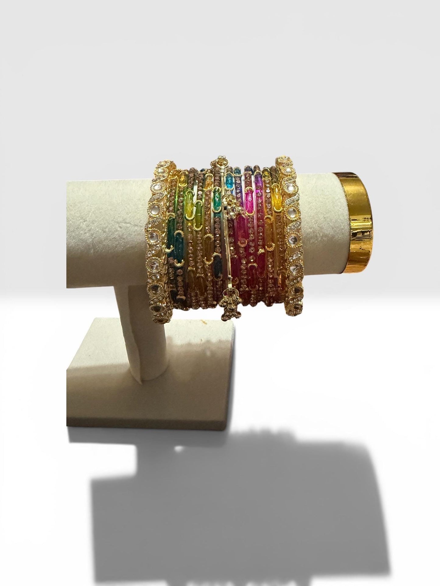 Multi moon glass Bangles Set | Indian | Pakistani | Women's Jewelry