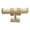 Kundan bangle set gold