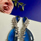 Royal Blue Drop Earrings Sapphire Teardrop Statement Earrings Elegant Bridal Jewelry