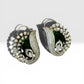 Emerald Green Statement Earrings, Luxury CZ Cocktail Earrings, Designer Inspired Hoop Earrings