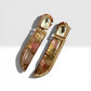 Blush Quartz Dagger Earrings, Gold Statement Drop Earrings, Modern Art Deco Jewelry,