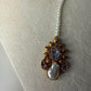 Royal Pearl Jewelry Set, Statement Necklace with Earrings and Tikka, Bridal Ethnic Jewelry.