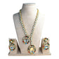 Navratna Kundan Long Necklace, Multicolor Statement Jewelry Set, Indian Pakistani Festive Necklace