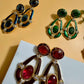 Colorful Enamel Drop Earrings Statement Designer Earrings Modern Jewelry Gift for Women – 6 Colors Available