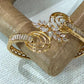 Floral Open Cuff Bracelet, Gold Tone Statement Bangle, Adjustable Bridal Bracelet, Elegant Wedding Jewelry