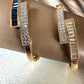 Geometric Statement Bangle, Adjustable Gold Tone Bracelet, Modern Minimalist Bracelet