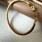 Geometric Statement Cuff Bracelet, Emerald Green Gold Tone Bangle, Modern Bridal Bracelet