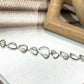 Modern Geometric , Minimalist Statement Bracelet for Women, Adjustable Link Bracelet