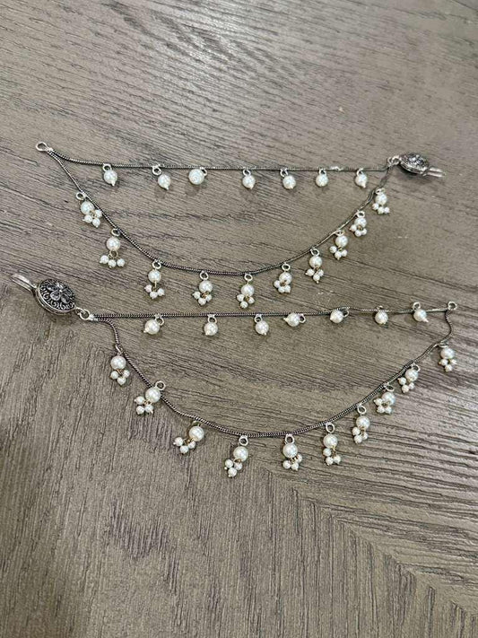 Layered Pearl Matha Patti for Women, Bridal Headpiece, Traditional Forehead Jewelry