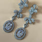 Floral Drop Earrings for Women, Statement Dangle, Bridal Wedding Earrings