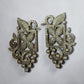 Enchanted Garden Pearl Earrings, Floral Statement Earrings, Vintage Inspired Bridal Earrings,