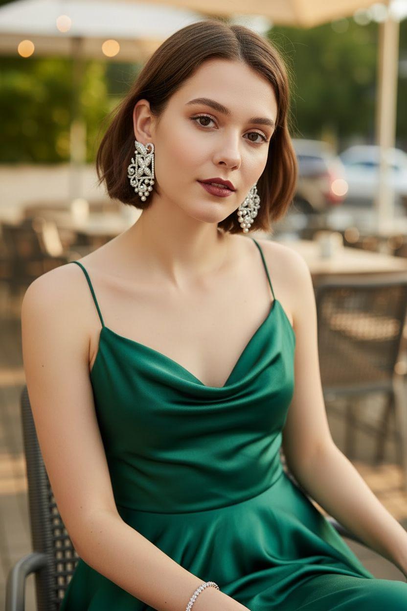 Enchanted Garden Pearl Earrings, Floral Statement Earrings, Vintage Inspired Bridal Earrings,
