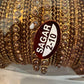 Traditional Bridal Bangle Set, Antique Gold Tone Stackable Bangles