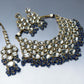 Kundan Style Choker Necklace Set with Earrings & Maang Tikka, Statement Bridal Jewelry