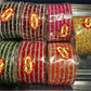 Glitter Rhinestone Micro Bangles Bridal Traditional Stack churian women’s n teens size 2.4 Ethnic Wedding Jewelry.