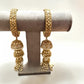 Mughal Noor Jhumka Bangles, reverse ad Gold Bridal Hand Jewelry, Traditional Indian Pakistani Bangles.