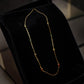 Minimalist Long Station Necklace for Women, Gold Tone Everyday Necklace, Layering Chain.