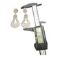 Luxury CZ Statement Drop Earrings, Gold Plated Bridal Earrings