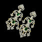Luxury Chandelier Earrings, Gold Plated CZ Statement Earrings, Bridal Dangle