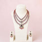 Layered Victorian Pearl Necklace Set, Multi Strand Bridal Jewelry Set, Statement wedding set
