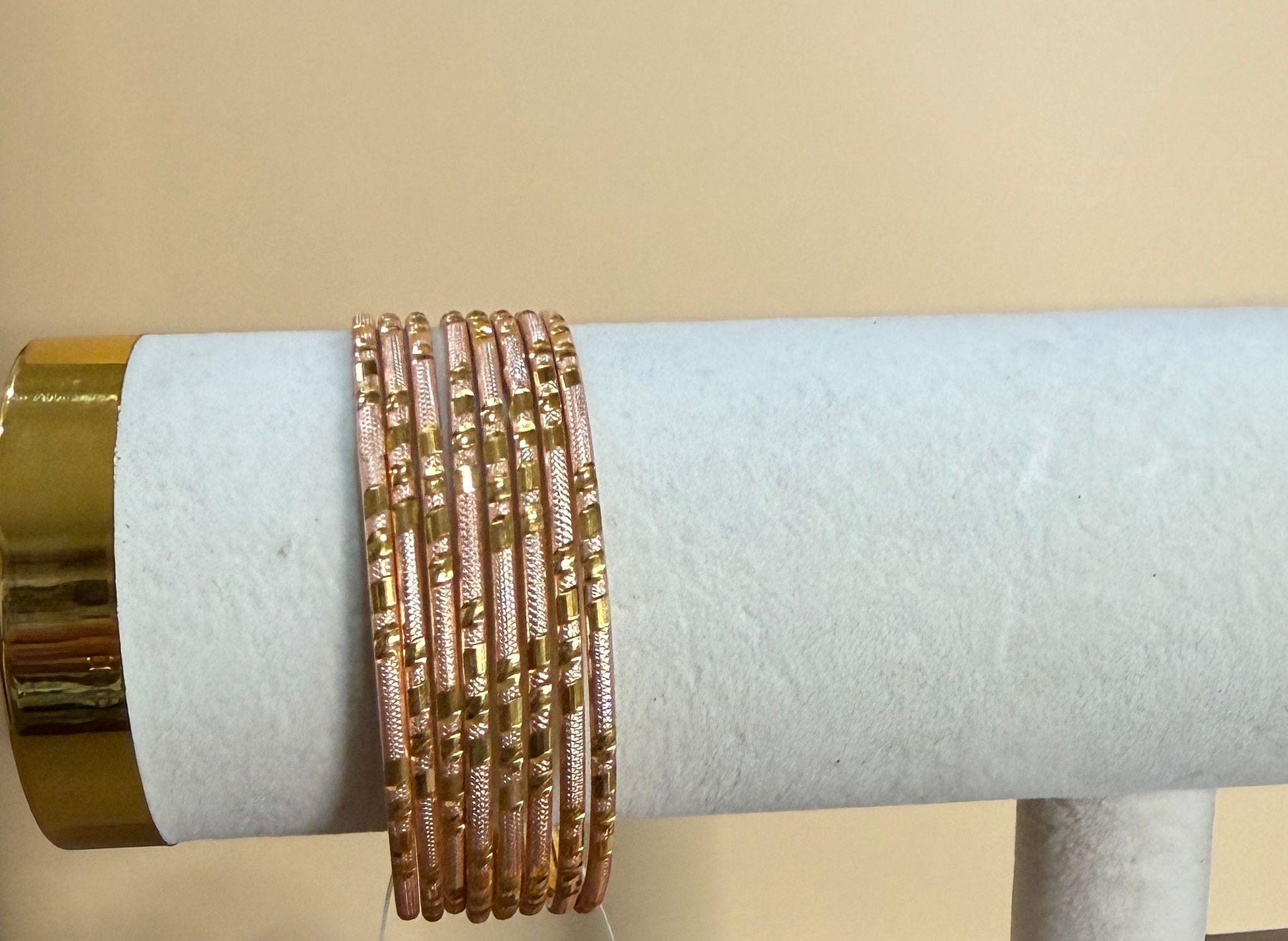 Textured Bangle Set, Stackable Bangles for Women, Traditional Bangle, Minimalist Jewelry