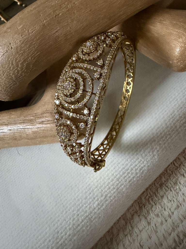 Vintage Filigree Cuff Bracelet, Statement Gold Tone Bangle, Elegant Bridal Bracelet, Openwork Wedding