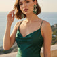 Emerald Green Statement Earrings, Luxury CZ Drop Earrings, Art Deco Bridal Earrings