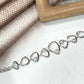 Modern Geometric , Minimalist Statement Bracelet for Women, Adjustable Link Bracelet