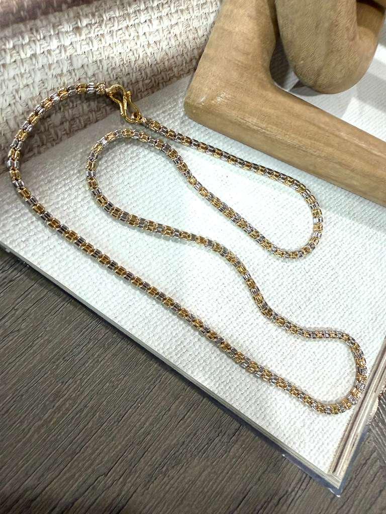 Minimalist Box Chain for Women, Gold Tone Necklace, Layering Necklace