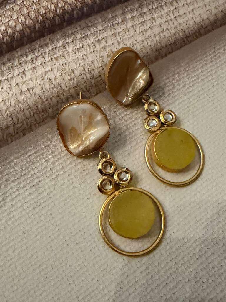 Modern Drop Earrings for Women, Geometric Statement Earrings