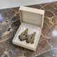 Women’s Kundan Chandbali Earrings, Green Beaded Statement Earrings