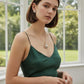 Gold Plated Pearl Pendant Set, CZ Pendant Necklace with Studs, chain included