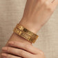 Traditional Gold Plated Bangle Set, Engraved Bangles for Women