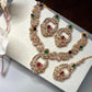 Luxury Bridal Necklace Set with Matching Earrings & Maang Tikka