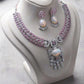 Luxury Statement Pendant Necklace Set with Earrings, Bridal Jewelry Set