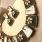 Gold Plated Kundan Style Choker Set, Statement Bridal Necklace Set