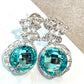 Timeless Statement Earrings with Round Gem and Modern Elegance Swarovski