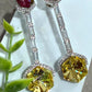 Designer Dangle Earrings with Geometric Contemporary Style