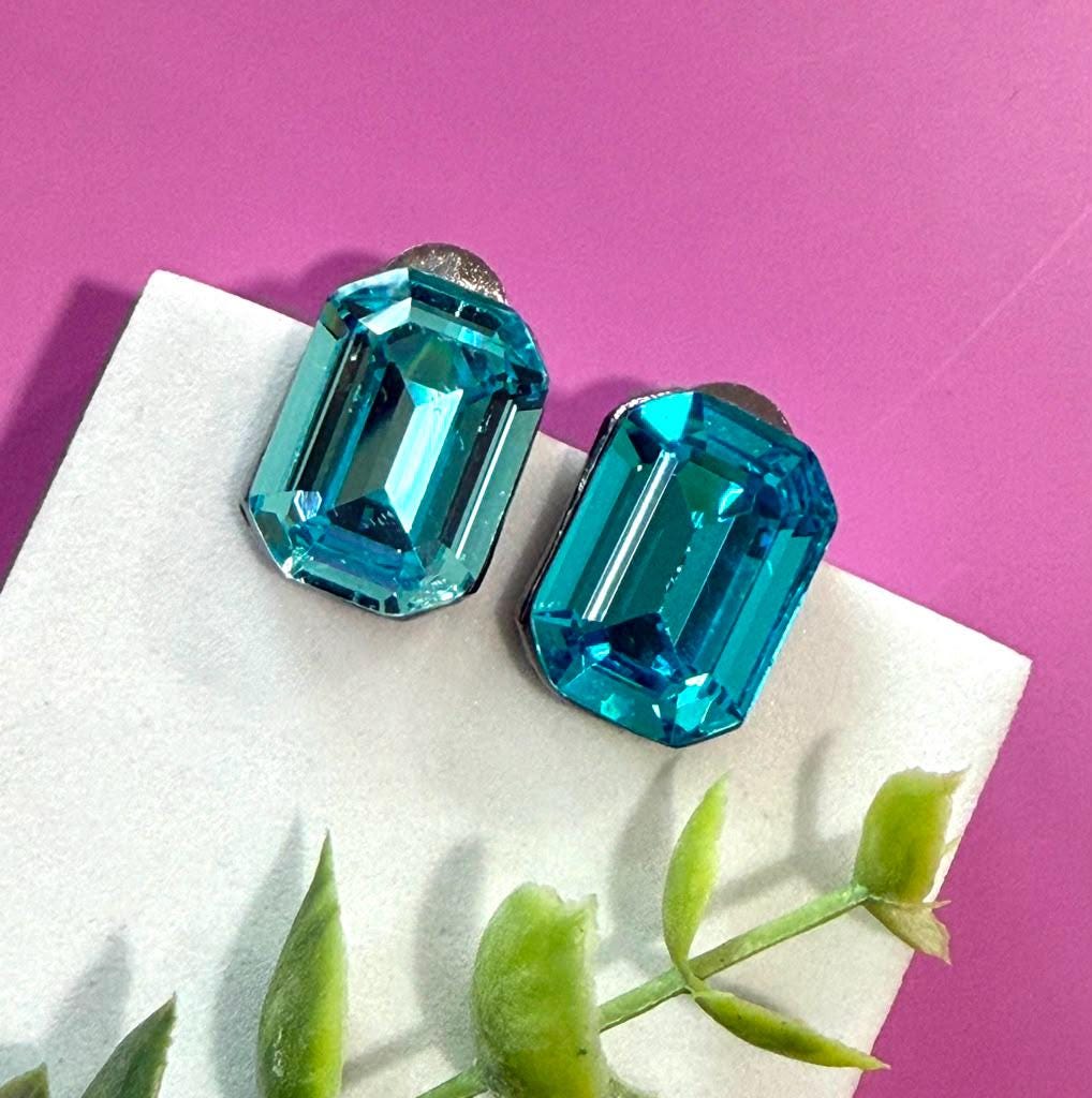 Architectural Geometric Statement Earrings with Designer Elegance Swarovski