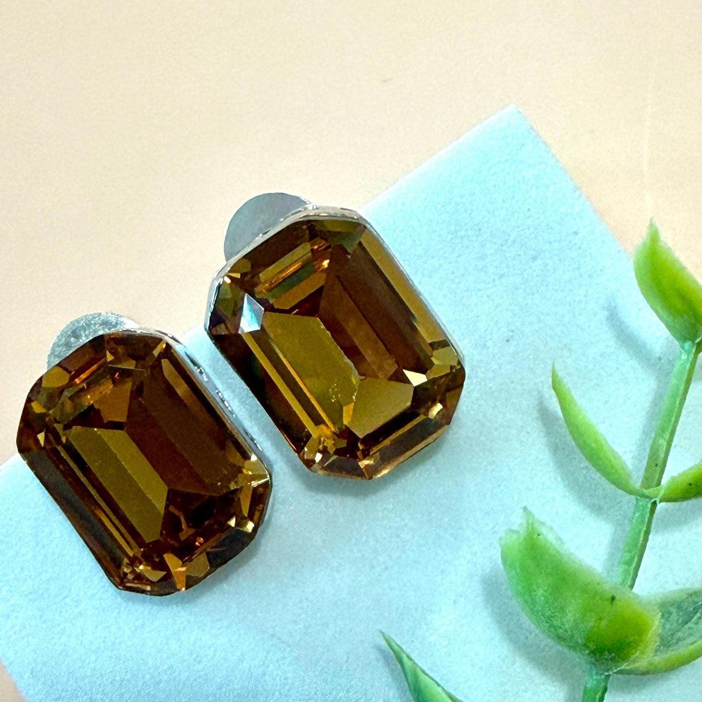 Architectural Geometric Statement Earrings with Designer Elegance Swarovski