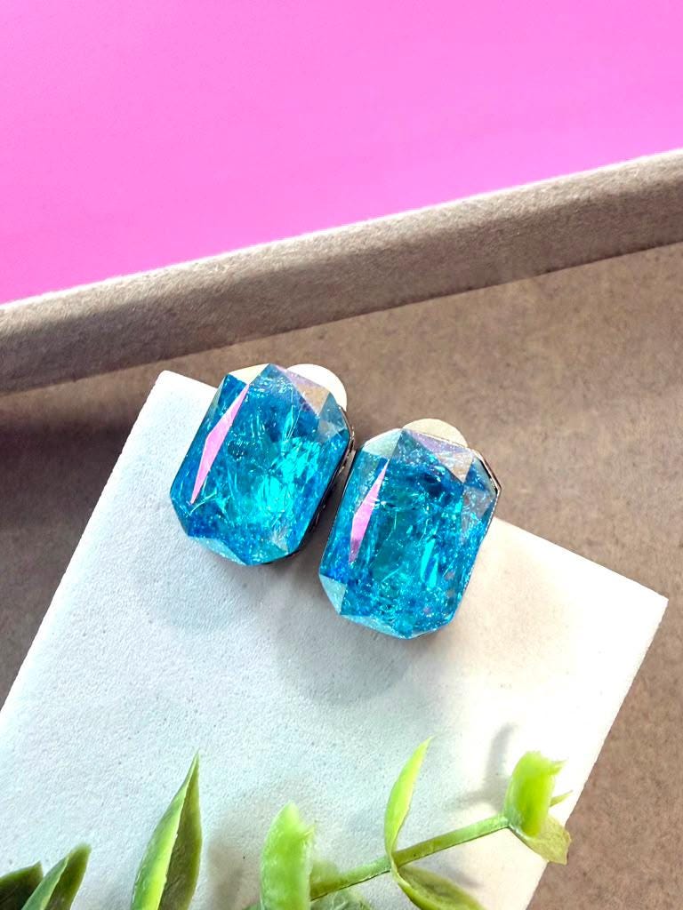 Architectural Geometric Statement Earrings with Designer Elegance Swarovski