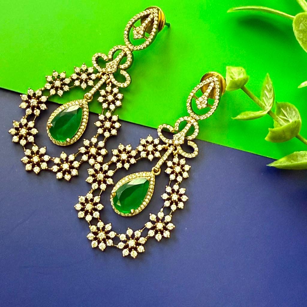 Elegant Bloom Earrings with Luxury Hanging Silhouette