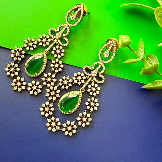 Elegant Bloom Earrings with Luxury Hanging Silhouette