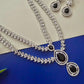 DeLeaf Necklace and Earrings Set for Wedding, Reception & Evening Wear