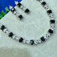 Modern Art Inspired Necklace Set with Timeless Appeal navy