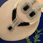 CZ stones Choker with Pendant, Drop Earrings, Wedding Jewelry, Luxury Gift for Women
