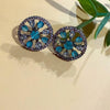 Radiant Floral Cluster Earrings with Premium Cubic Zirconia Sparkle
