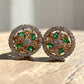 Elegant Zirconia Stud Earrings with Simulated Gemstones for Timeless Style
