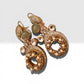 Gold Plated Pearl Drop Earrings, CZ Statement Earrings, Designer Bridal