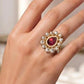 Designer Statement Ring for Women with Elegant Cocktail Style for Weddings and Special Occasions Polki kundan.